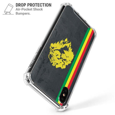 Vertical Banner - Lion of Judah iPhone X/XS Clear Case
