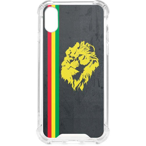 Vertical Banner - Lion of Judah iPhone XS Clear Case