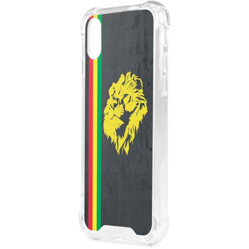 Vertical Banner - Lion of Judah iPhone XS Clear Case