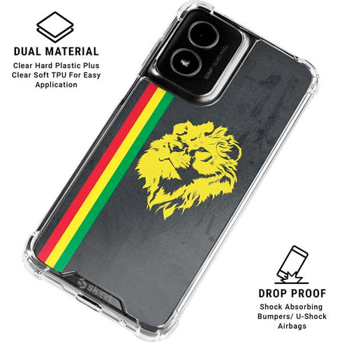 Vertical Banner - Lion of Judah Moto G Power 5G (2024) Clear Case