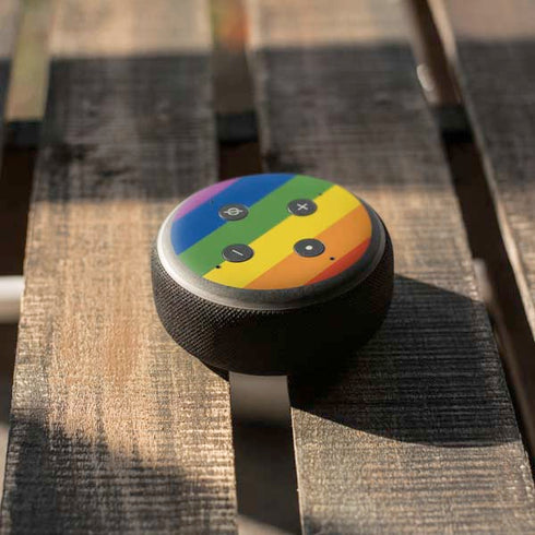 Vertical Rainbow Flag Amazon Echo Dot Skin