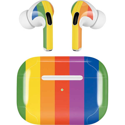 Vertical Rainbow Flag AirPods Skins