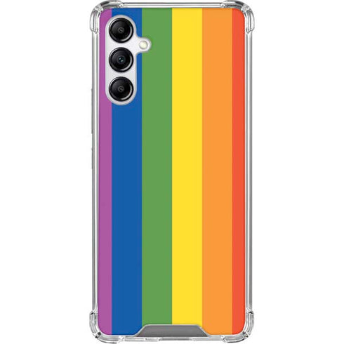 Vertical Rainbow Flag Gabb Phone 4 Clear Case