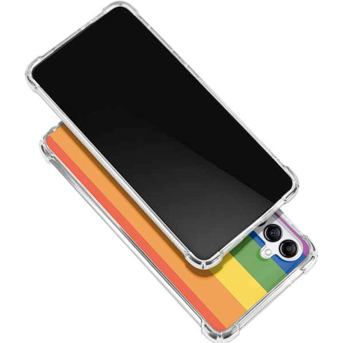 Vertical Rainbow Flag Galaxy A16 5G Clear Case