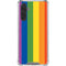 Vertical Rainbow Flag Galaxy A17 Clear Case