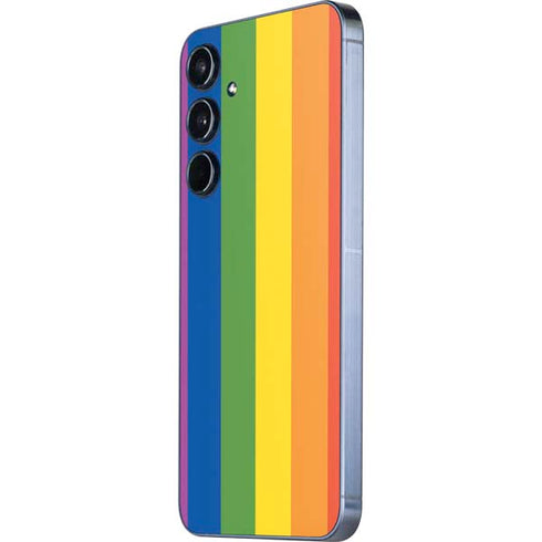 Vertical Rainbow Flag Galaxy A35 5G Skin