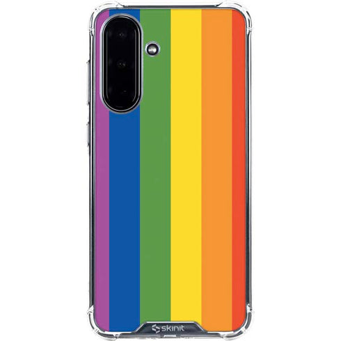 Vertical Rainbow Flag Galaxy A36 5G Clear Case