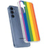Vertical Rainbow Flag Galaxy A55 5G Clear Case