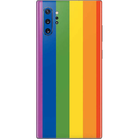 Vertical Rainbow Flag Galaxy Note 10 Plus Skin