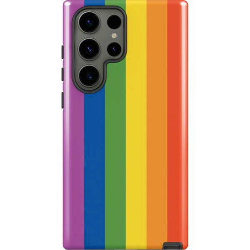 Vertical Rainbow Flag Galaxy S23 Ultra Pro Case
