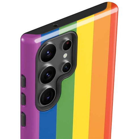 Vertical Rainbow Flag Galaxy S23 Ultra Pro Case