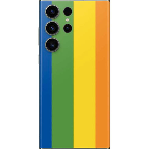 Vertical Rainbow Flag Galaxy Skins