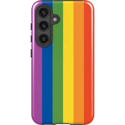 Vertical Rainbow Flag Galaxy S25 Impact Case