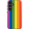 Vertical Rainbow Flag Galaxy S25 Plus Impact Case