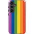 Vertical Rainbow Flag Galaxy S25 Plus Impact Case