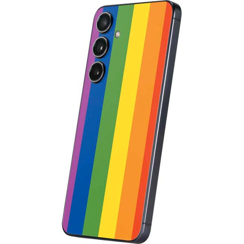 Vertical Rainbow Flag Galaxy S25 Skin