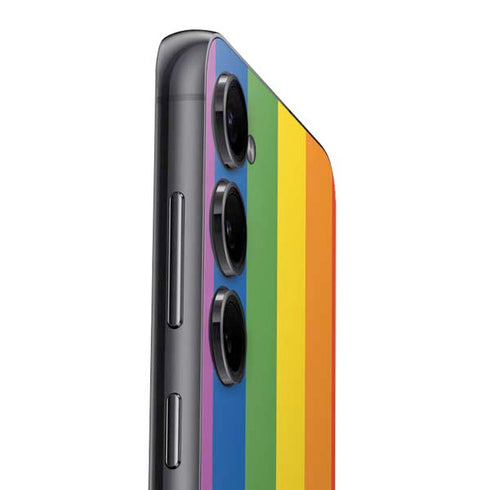 Vertical Rainbow Flag Galaxy S25 Skin