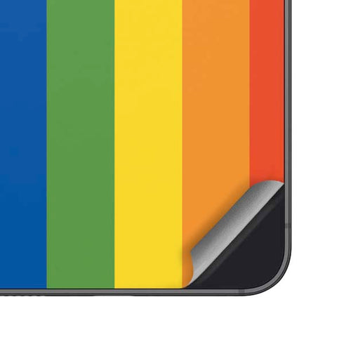 Vertical Rainbow Flag Galaxy S24 Skin