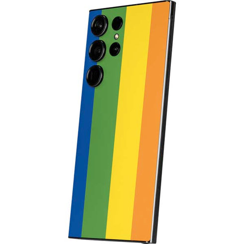 Vertical Rainbow Flag Galaxy S25 Ultra Skin