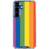 Vertical Rainbow Flag Galaxy S25 Plus Clear Case