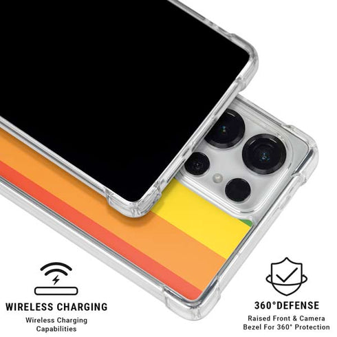 Vertical Rainbow Flag Galaxy S26 Ultra Clear Case