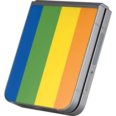 Vertical Rainbow Flag Galaxy Z Flip6 Skin