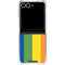 Vertical Rainbow Flag Galaxy Z Flip7 Clear Case
