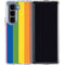 Vertical Rainbow Flag Galaxy Z Fold5 5G Clear Case
