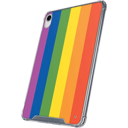 Vertical Rainbow Flag iPad 11th Gen (2025) Clear Case