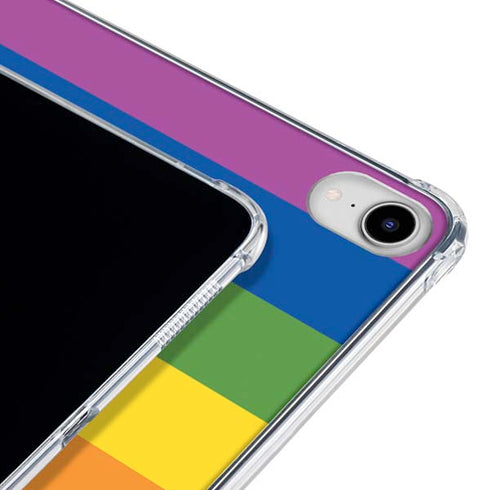 Vertical Rainbow Flag iPad 11th Gen (2025) Clear Case