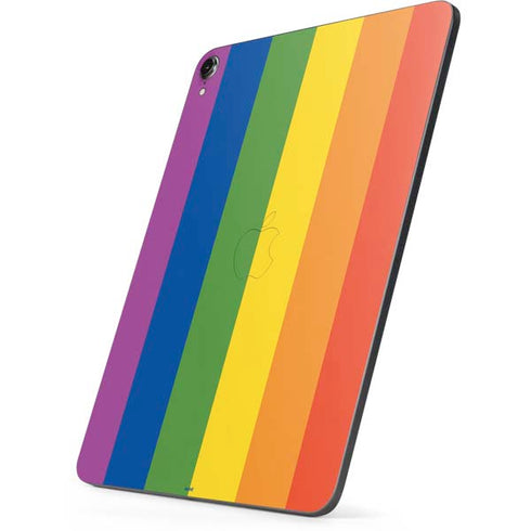 Vertical Rainbow Flag Apple iPad Pro Skin