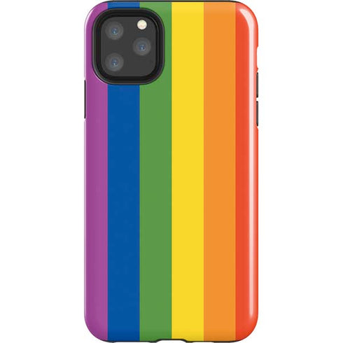 Vertical Rainbow Flag iPhone Cases