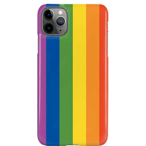 Vertical Rainbow Flag iPhone Cases