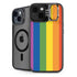 Vertical Rainbow Flag iPhone 15 Plus Kickstand Case