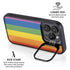 Vertical Rainbow Flag iPhone 15 Pro Kickstand Case