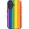 Vertical Rainbow Flag iPhone 16 Impact Case