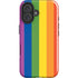 Vertical Rainbow Flag iPhone 16 Impact Case