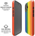Vertical Rainbow Flag iPhone 16 Magsafe Impact Case