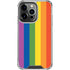 Vertical Rainbow Flag iPhone 16 Pro Clear Case