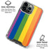 Vertical Rainbow Flag iPhone 16 Pro Clear Case