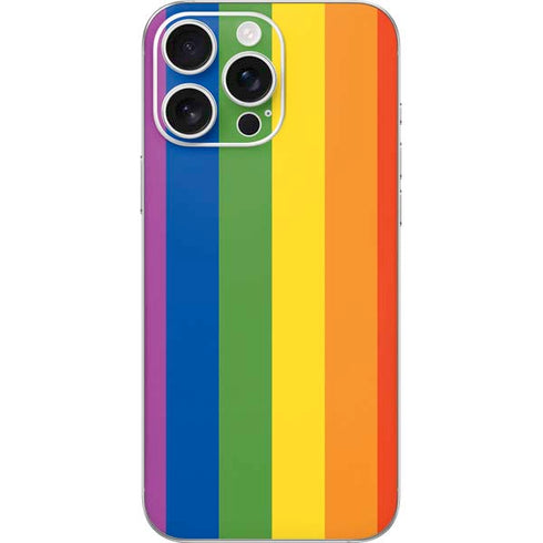 Vertical Rainbow Flag iPhone 16 Pro Max Skin