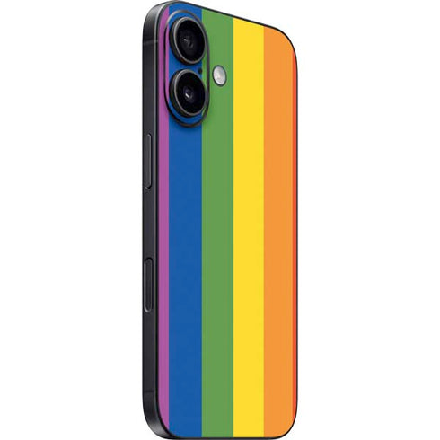 Vertical Rainbow Flag iPhone 16 Skin