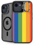 Vertical Rainbow Flag iPhone 16e Kickstand Case