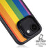 Vertical Rainbow Flag iPhone 16e Kickstand Case