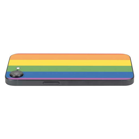 Vertical Rainbow Flag iPhone 16e Skin