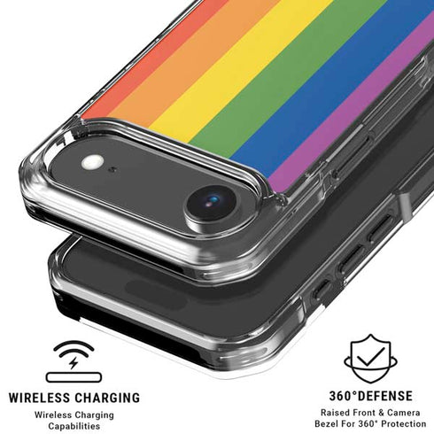 Vertical Rainbow Flag iPhone 17 Air MagSafe Case