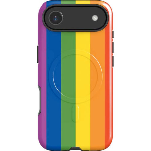 Vertical Rainbow Flag iPhone 17 Air Magsafe Impact Case