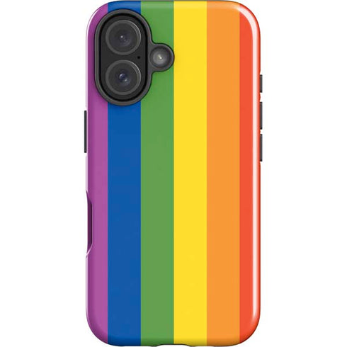 Vertical Rainbow Flag iPhone 17 Impact Case