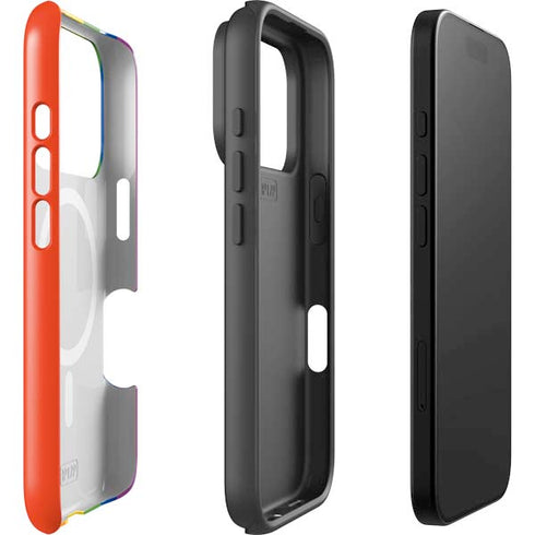 Vertical Rainbow Flag iPhone 17 Pro Magsafe Impact Case