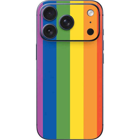 Vertical Rainbow Flag iPhone 17 Pro Skin